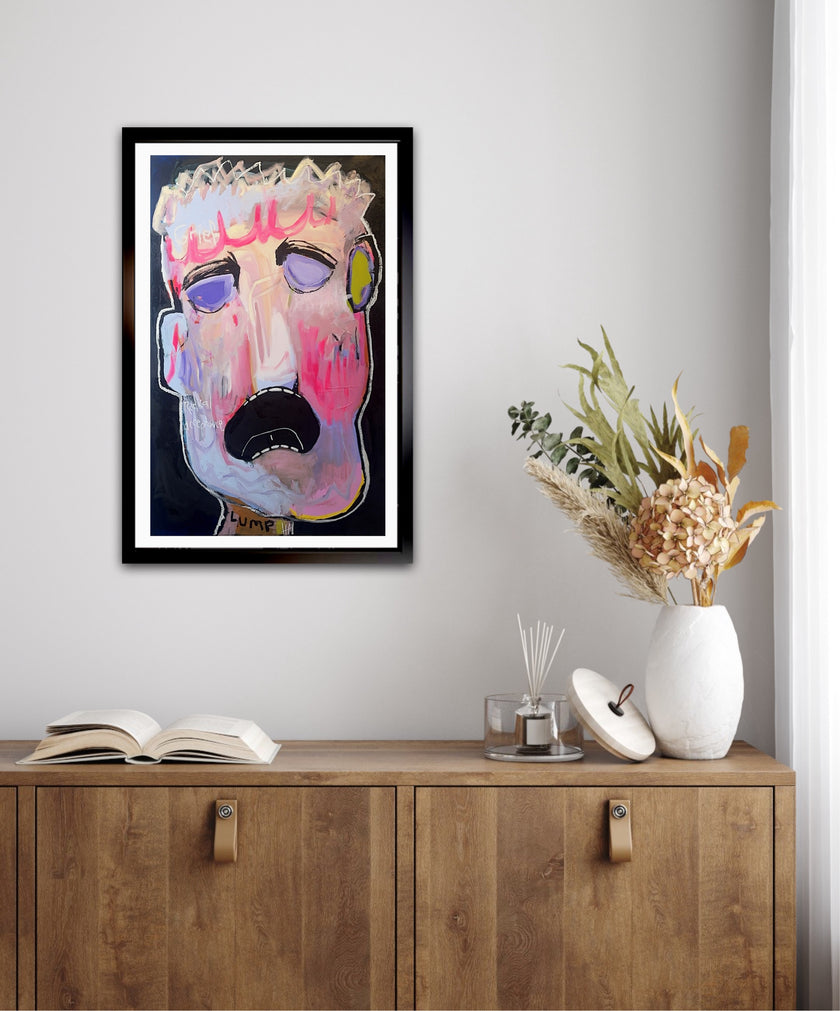 Good Grief Original 48X30 -- Paper Print and Framed Print Option Available