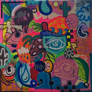 Strawberries in the Desert 36x36