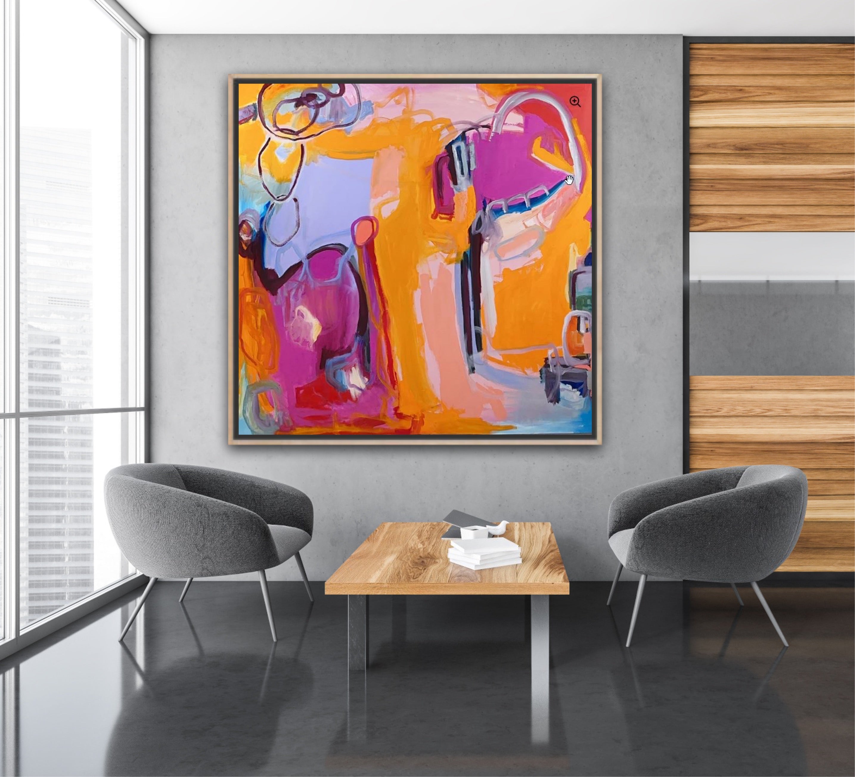 Frivolous Pursuit - 48x48          Artist Jael Roznicki