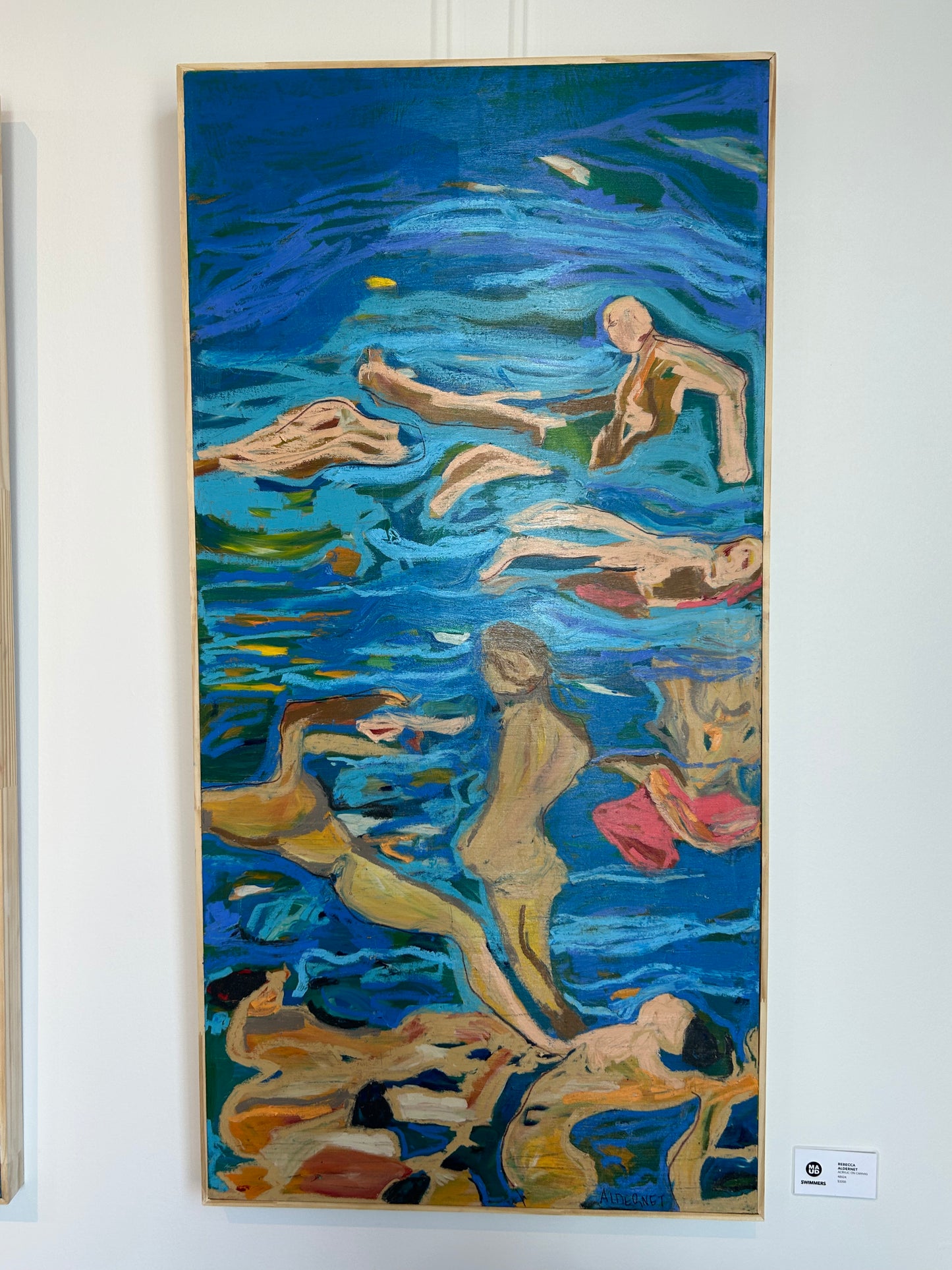 SWIMMERS IIII 48X24 REBECCA ALDERNET
