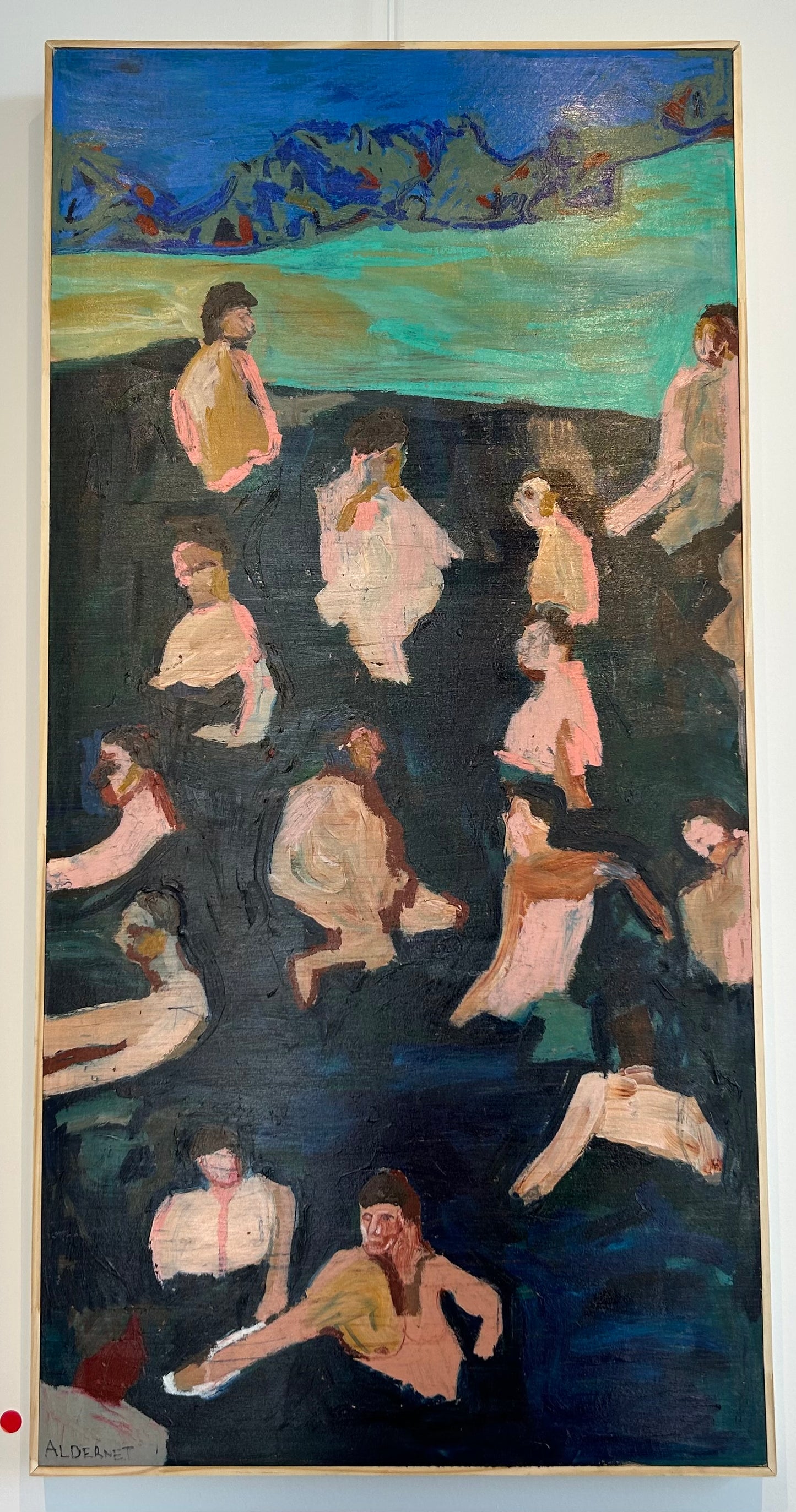 SWIMMERS III - 48X24 REBECCA ALDERNET