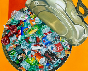 Koi Genie in a Bottle Print 38X39