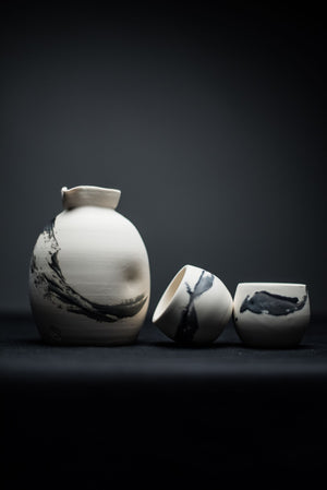 White Sake Set