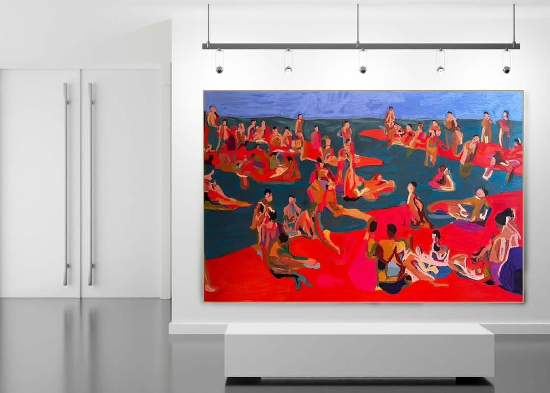 SWIMMERS 48X72 REBECCA ALDERNET
