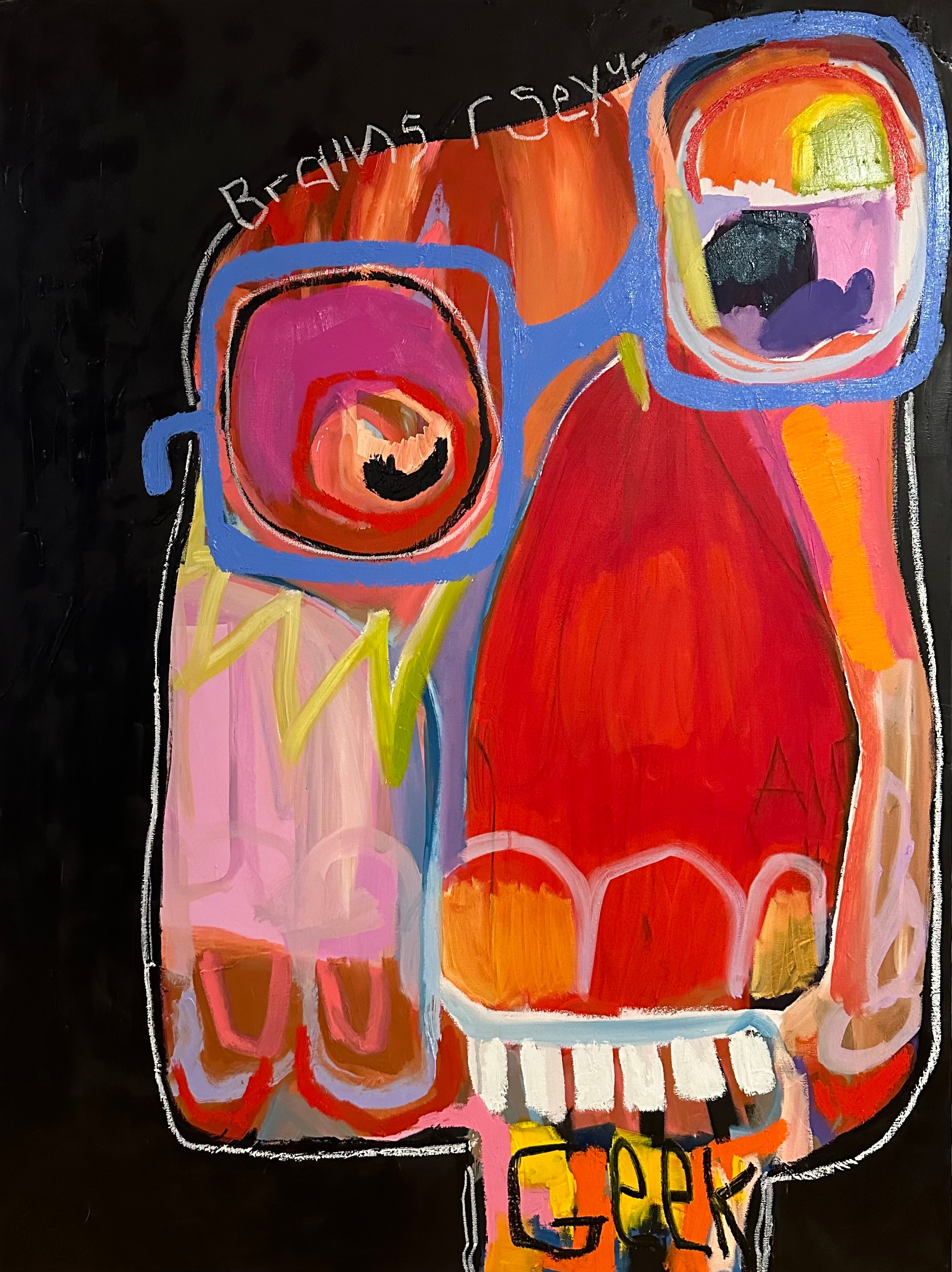 The Geek 48X36 -- Paper Print and Framed Print Option Available