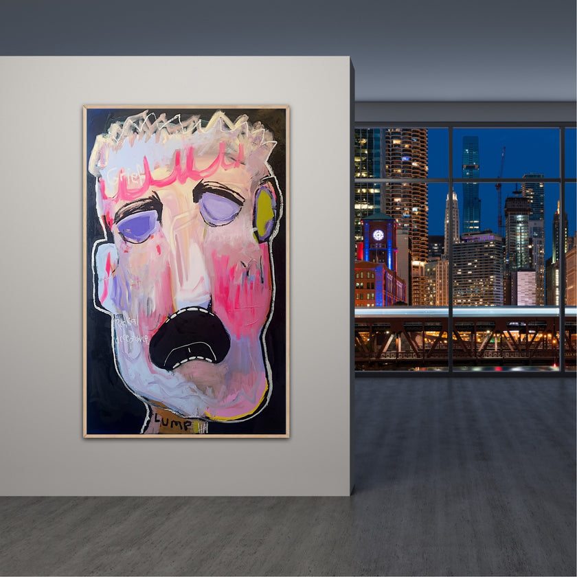 Good Grief Original 48X30 -- Paper Print and Framed Print Option Available