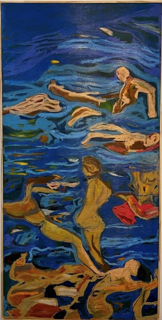 SWIMMERS 48X24 REBECCA ALDERNET
