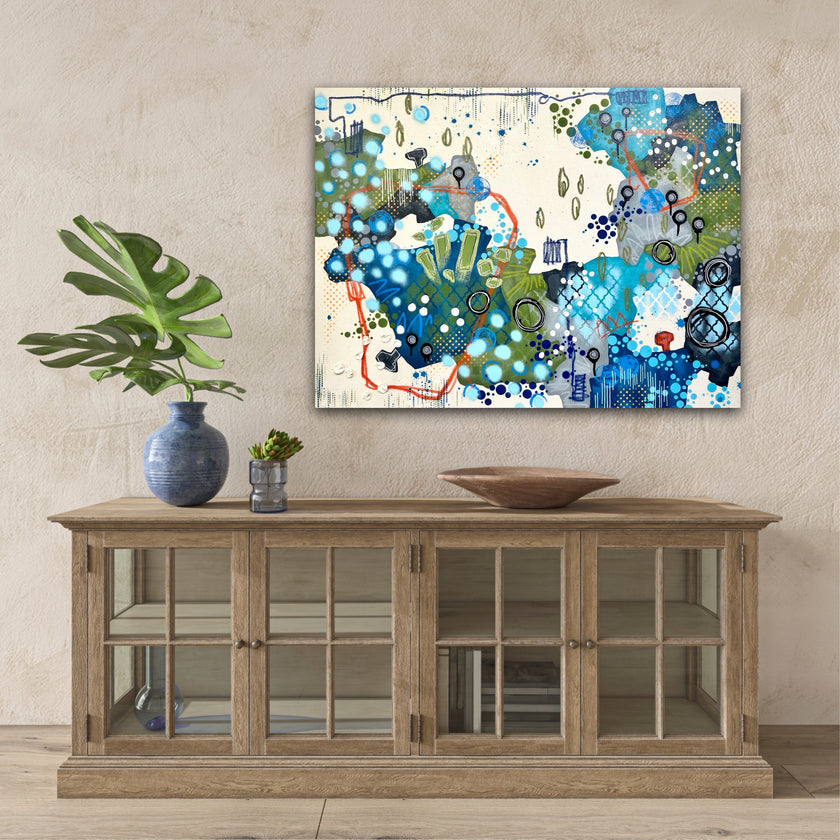 Sunsetting at the Bluff 30X40