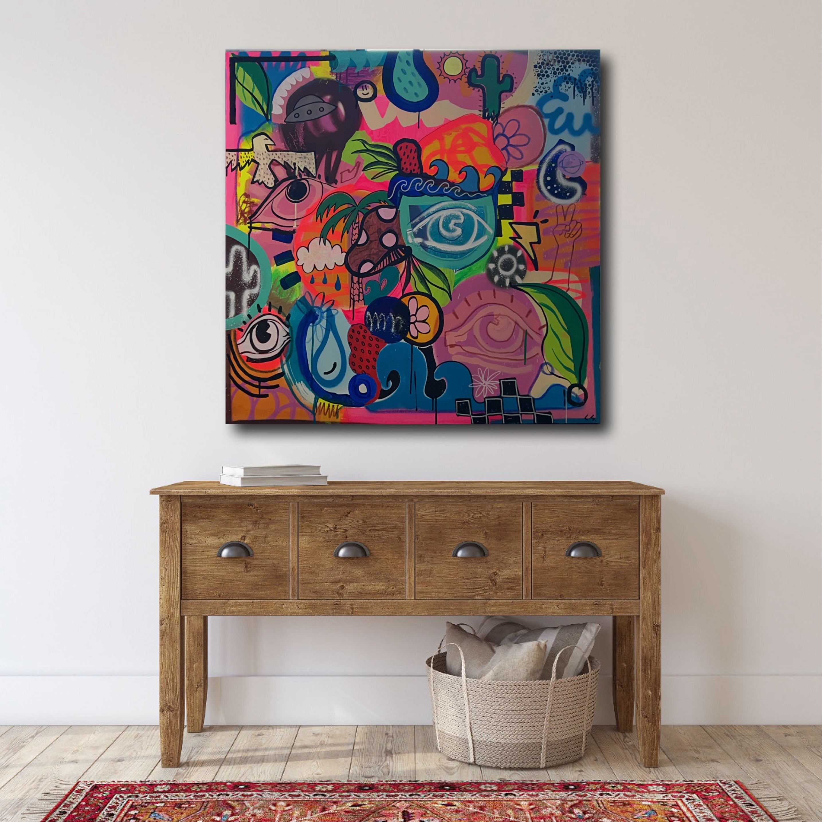 Strawberries in the Desert 36x36