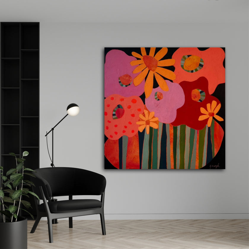 Razzle Dazzle Daisies 48X48