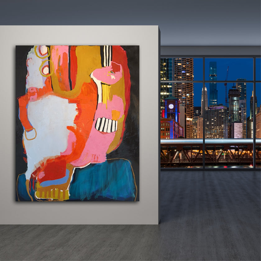 The Circus Never Travels Alone 48X60