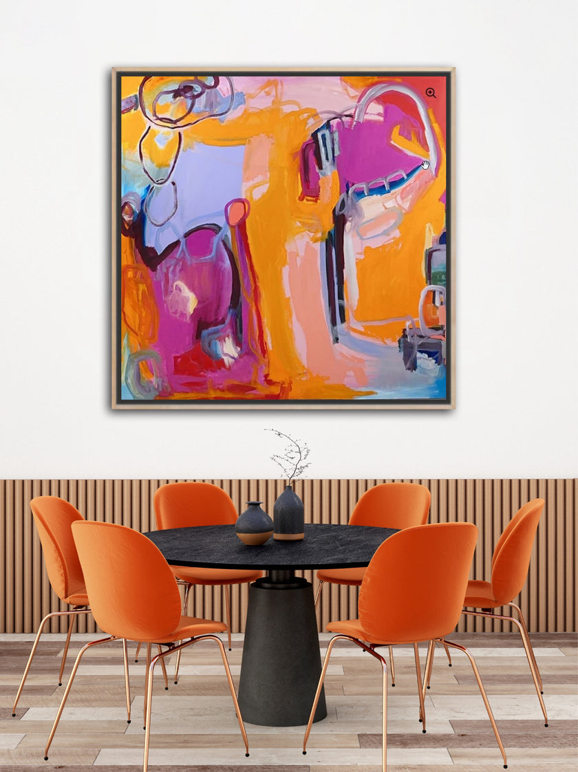 Frivolous Pursuit - 48x48          Artist Jael Roznicki