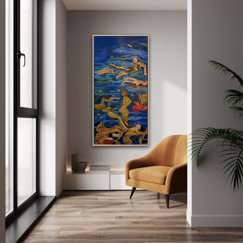 SWIMMERS   48X24    REBECCA ALDERNET