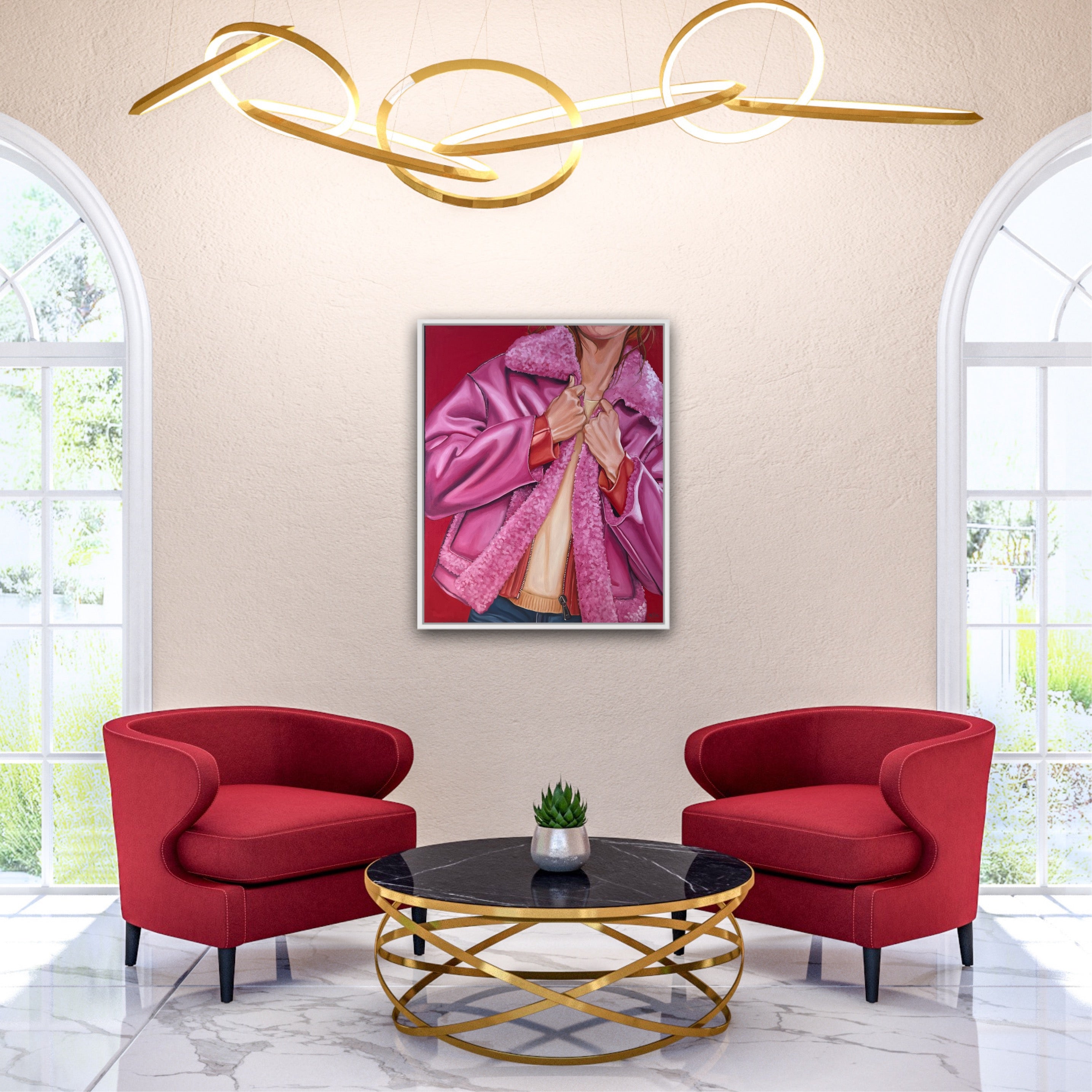 Pink Jacket 24x30