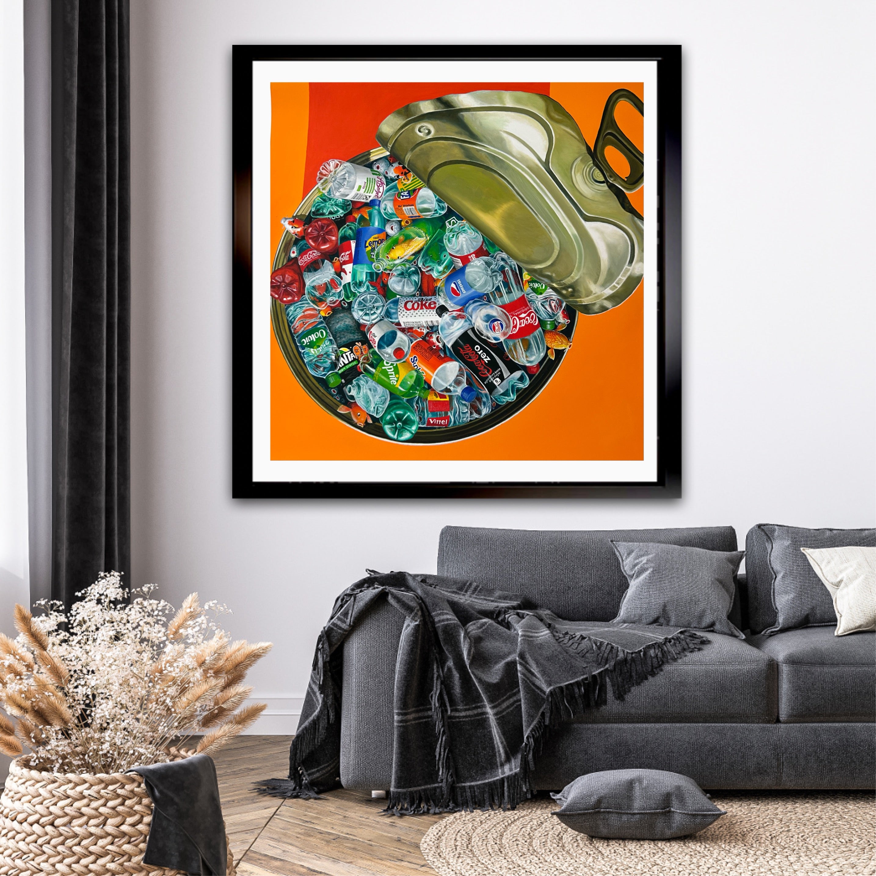 Koi Genie in a Bottle Print 38X39