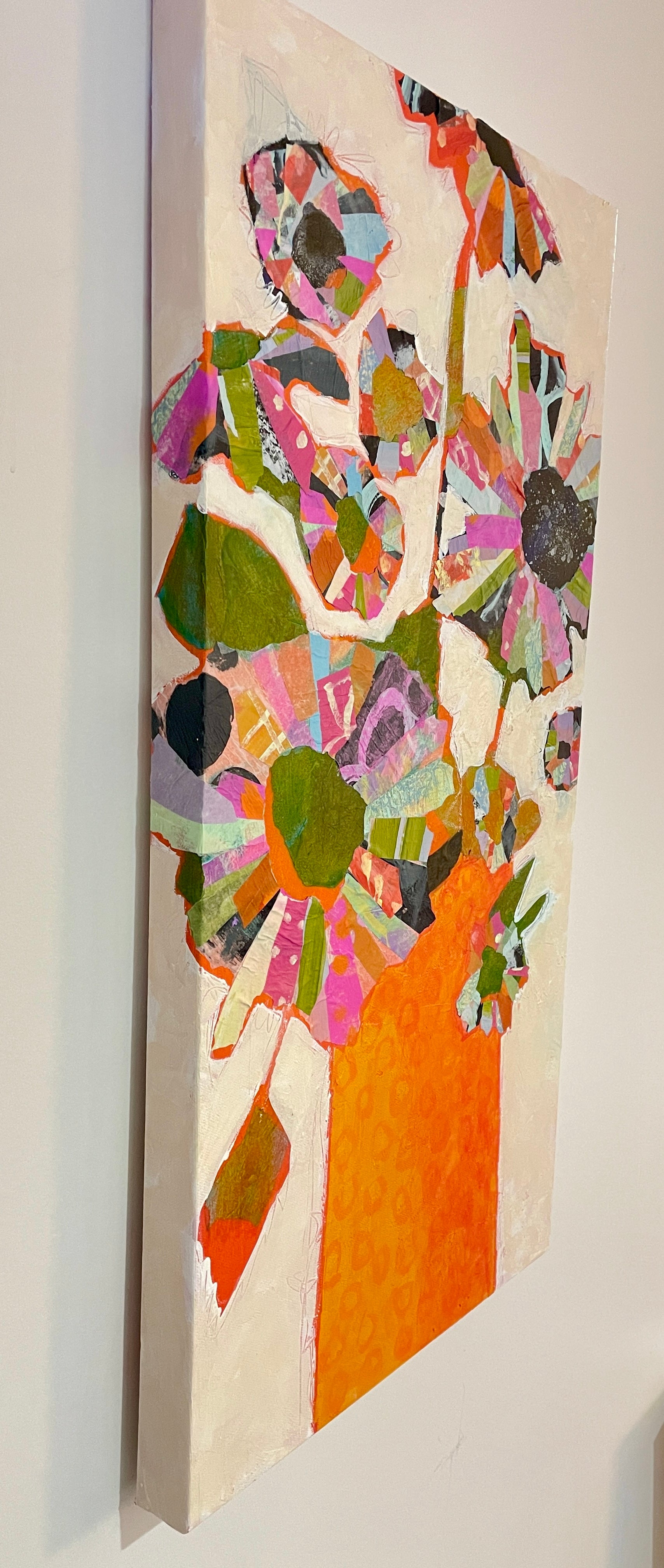 Capturing Wonder in an Orange Vase 15x30