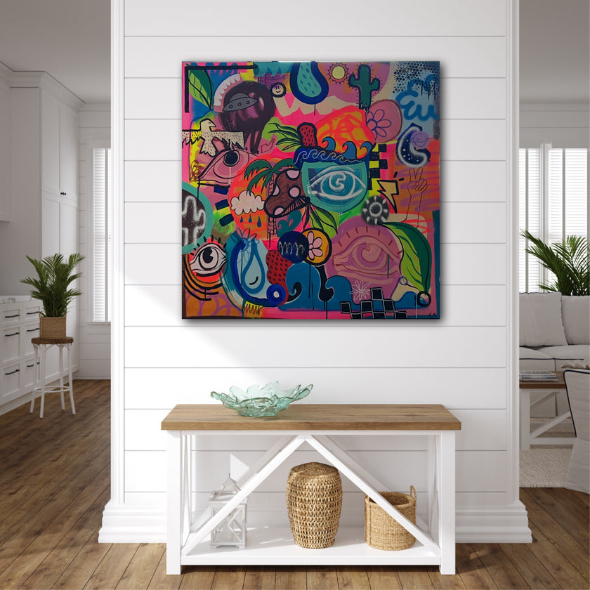 Strawberries in the Desert 36x36