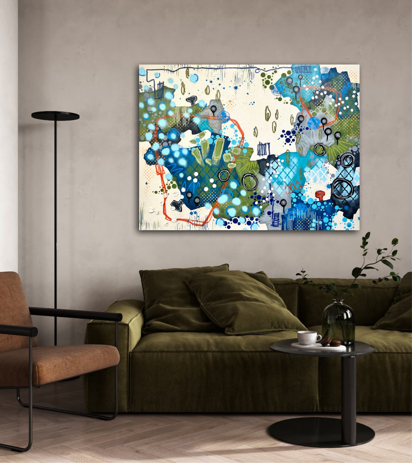 Sunsetting at the Bluff 30X40