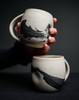 White Speckled Thumbprint Mug