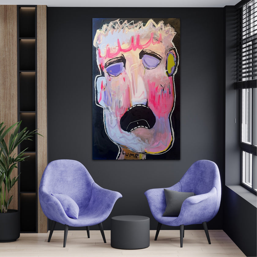 Good Grief Original 48X30 -- Paper Print and Framed Print Option Available