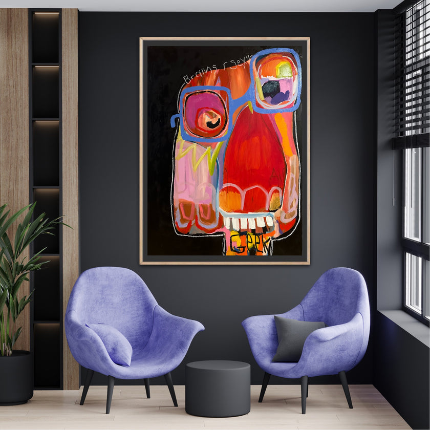 The Geek 48X36 -- Paper Print and Framed Print Option Available