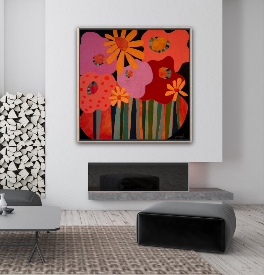 Razzle Dazzle Daisies 48X48