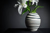 White and black vase